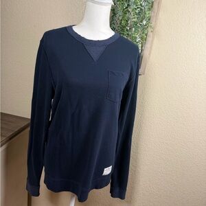 Abercrombie & Fitch Men's Dark Blue Crewneck Sweater